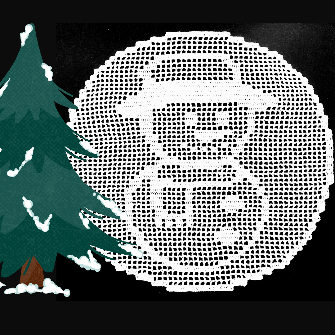 Snowman Doily PDF Crochet Pattern