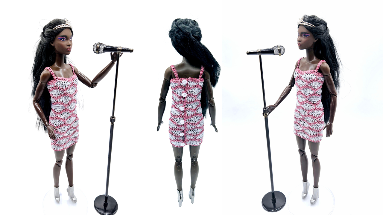 Barbie Singer Dress PDF Crochet Pattern