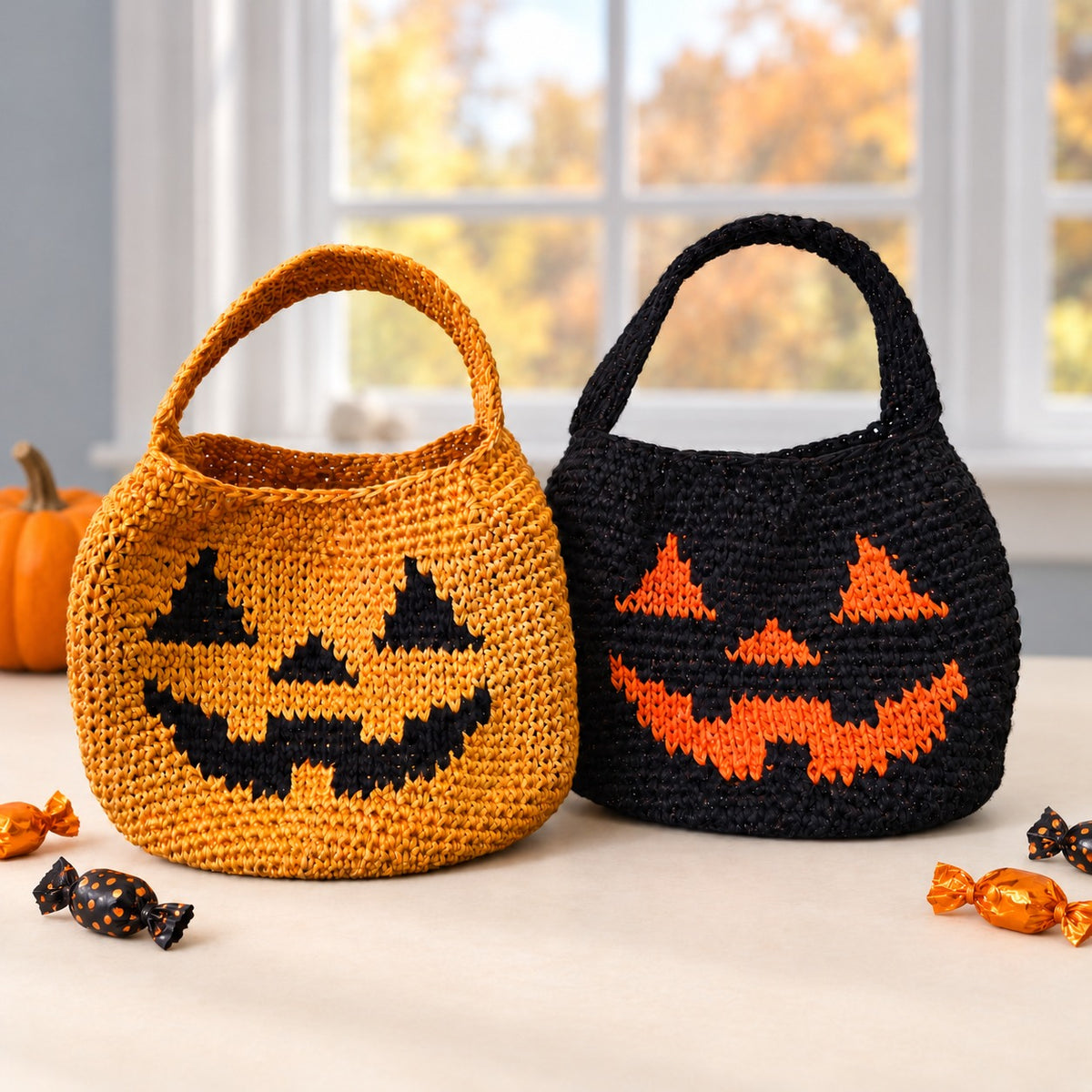Trick-or-Treat Basket PDF Crochet Pattern