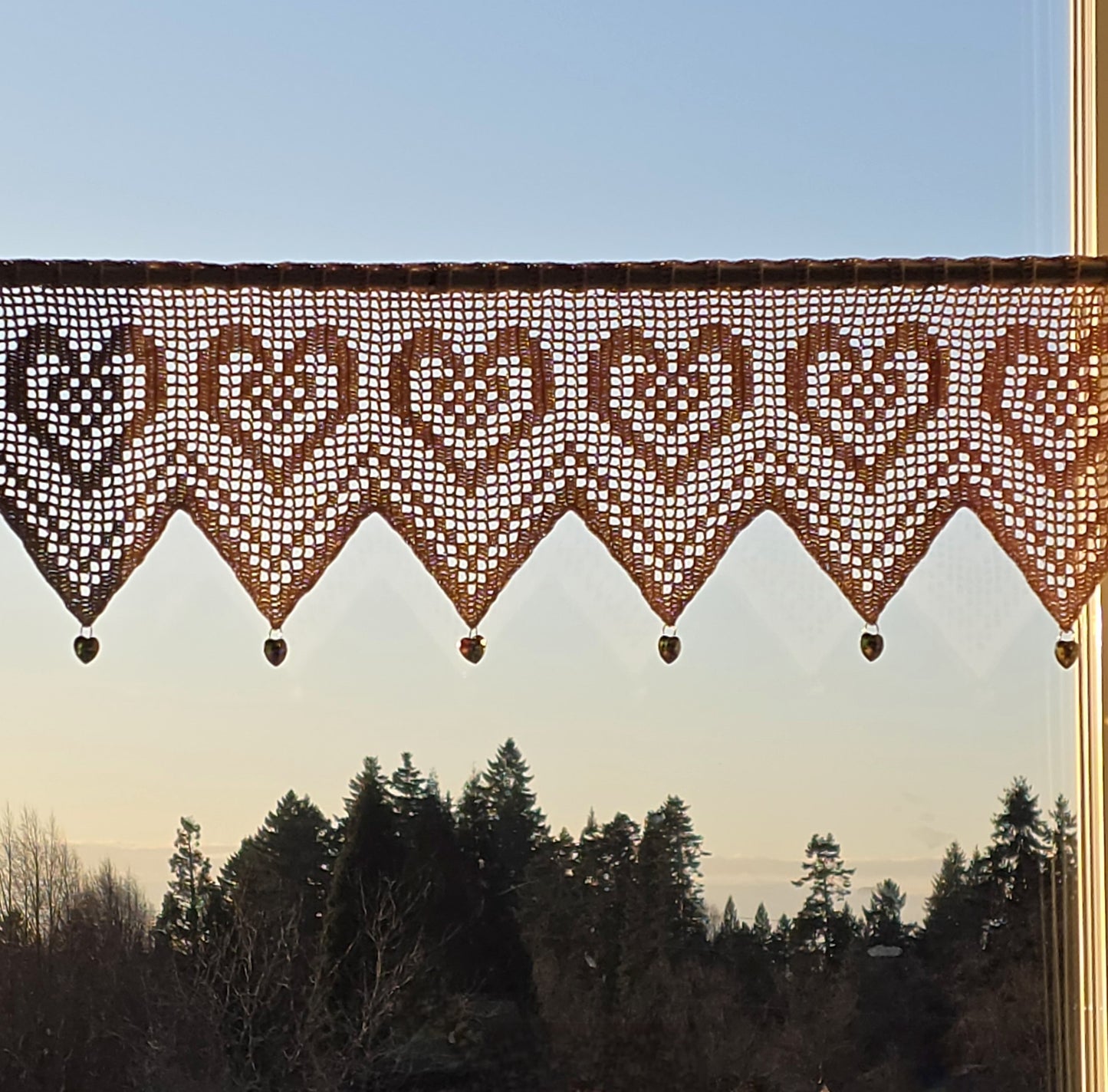 Heartstrings Curtain PDF Crochet Pattern