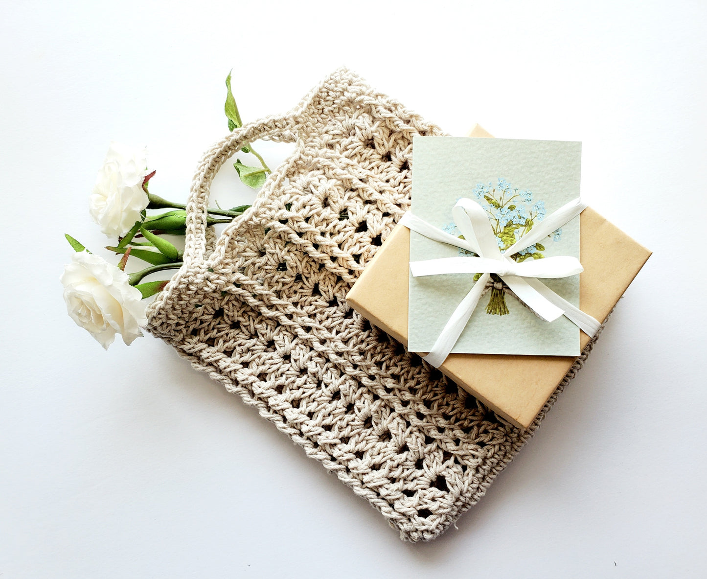 Hemp Gift Bag PDF Crochet Pattern