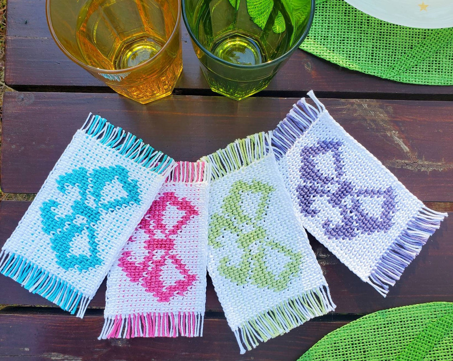 Butterfly Mug Rug PDF Crochet Pattern