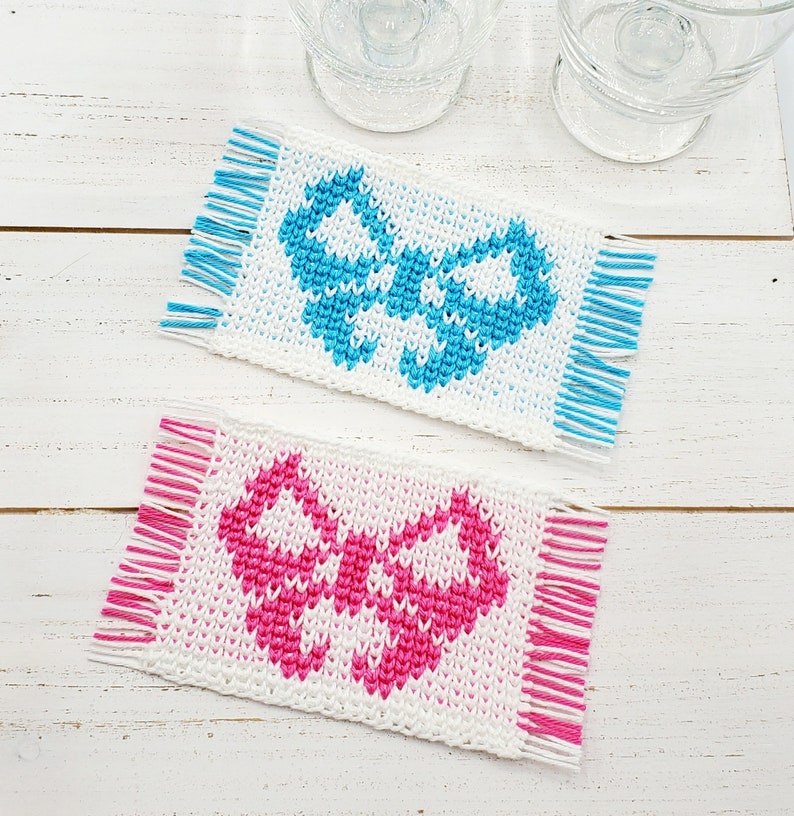 Butterfly Mug Rug PDF Crochet Pattern