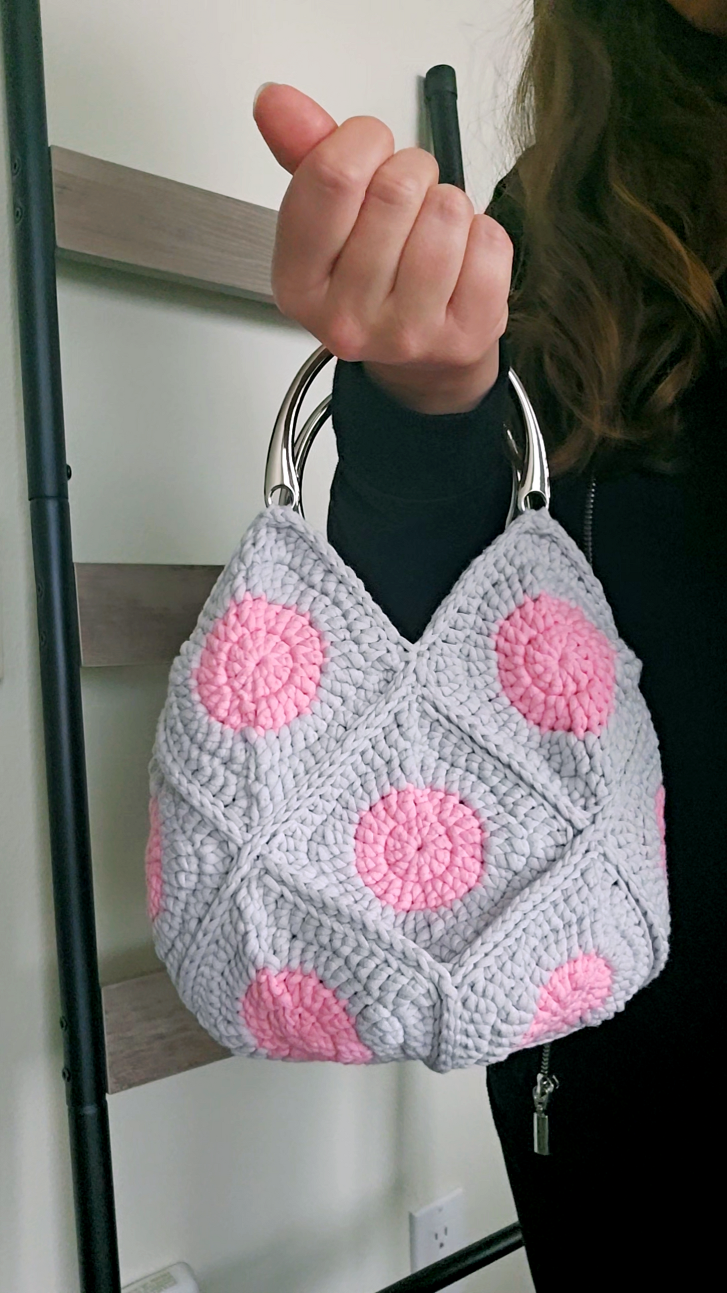 Polka Dot Bag PDF Crochet Pattern