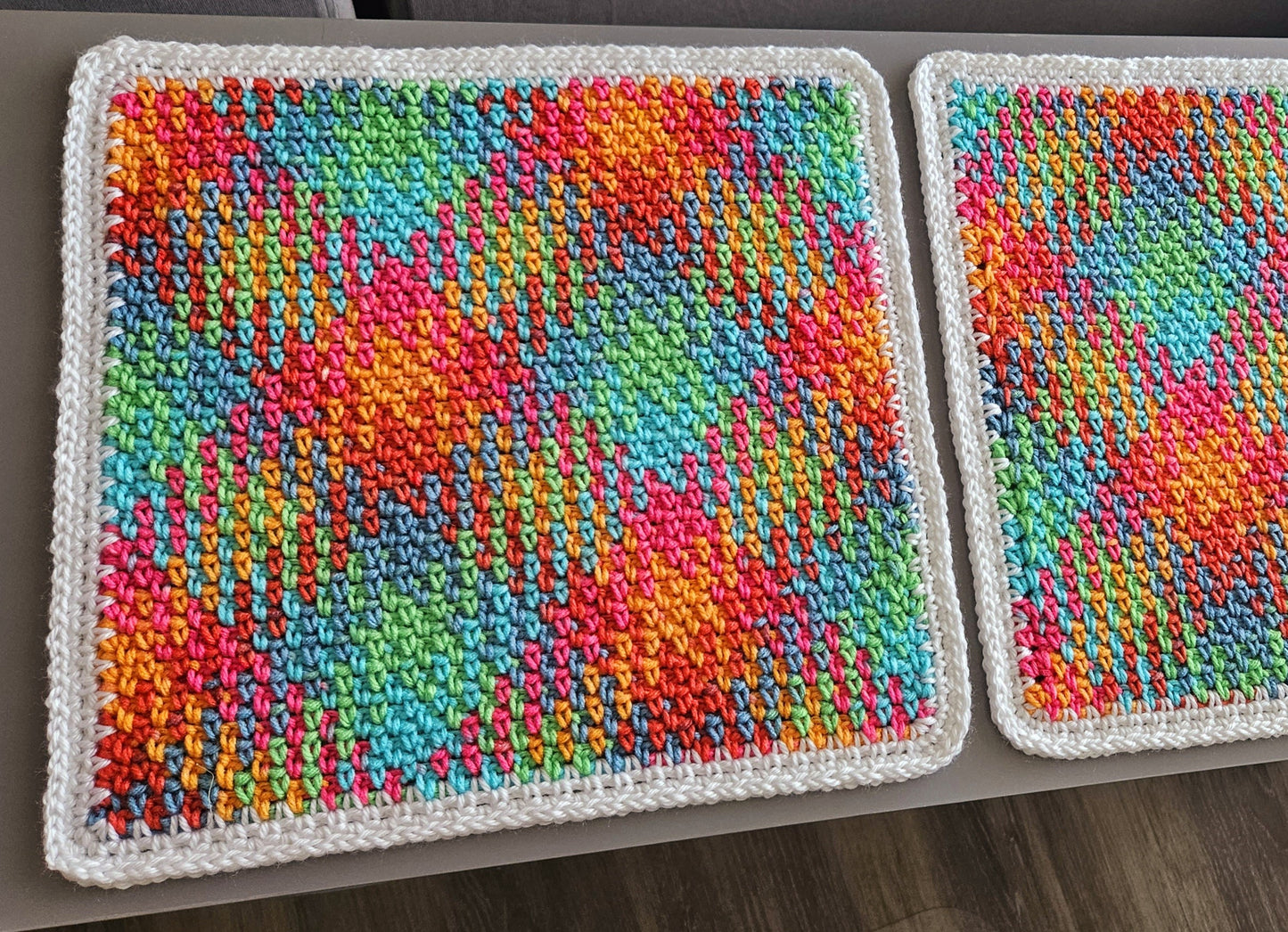 Plaid Placemat PDF Crochet Pattern