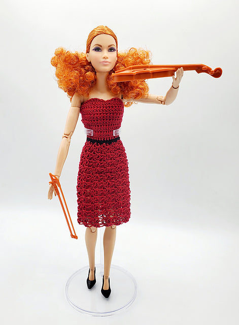 Barbie Violinist Dress PDF Crochet Pattern