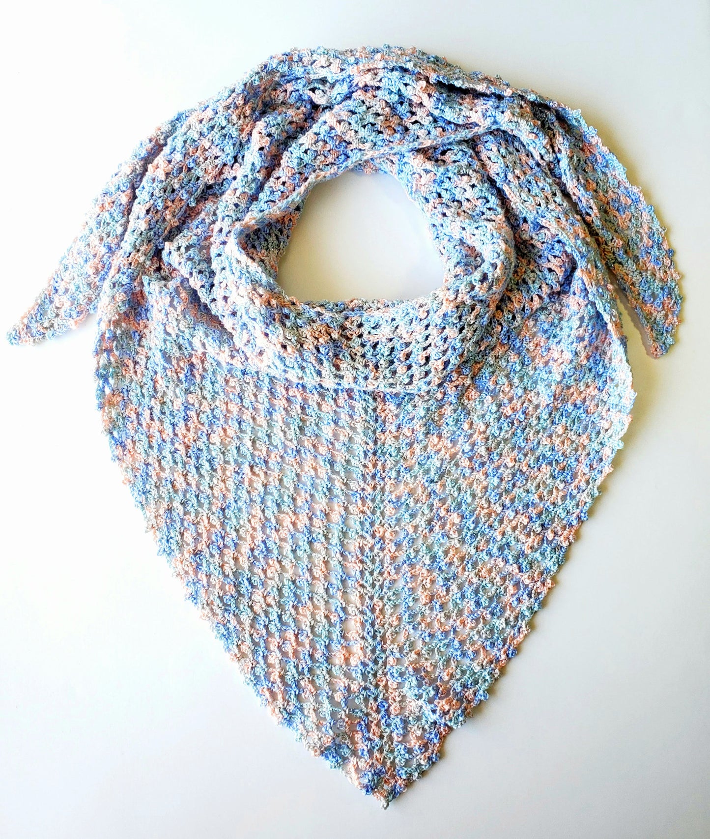 Picot Mesh Shawl PDF Crochet Pattern