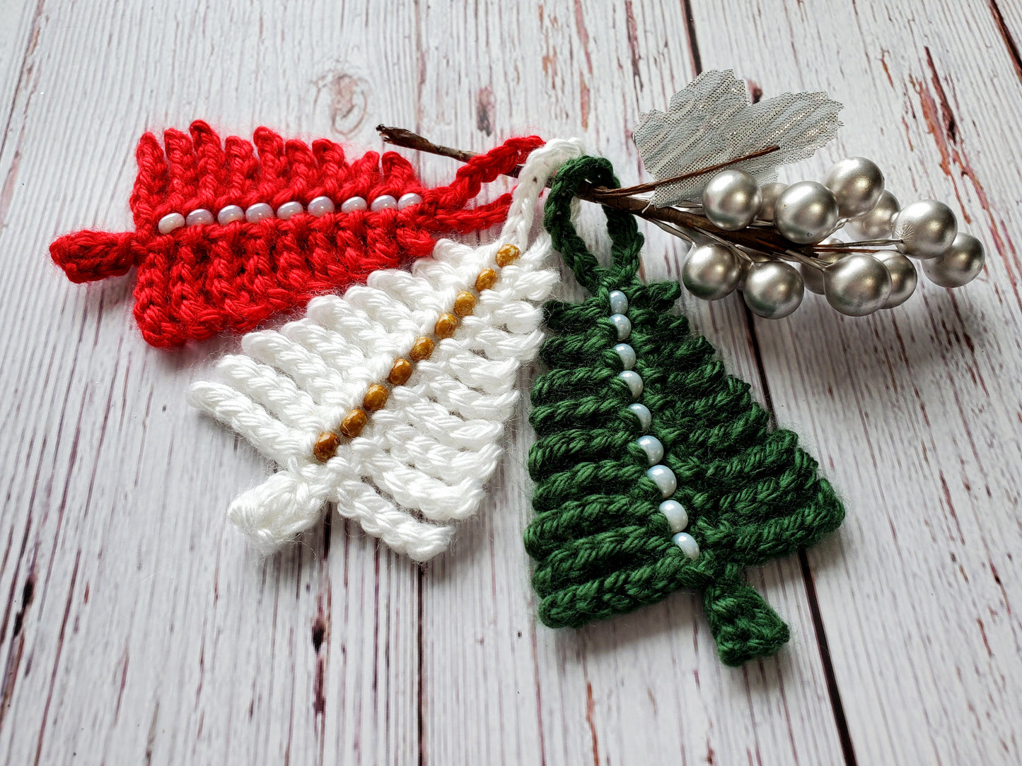 Christmas Tree Ornament PDF Crochet Pattern