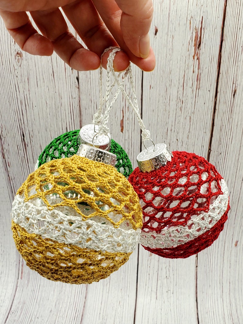 Classic Christmas Ornament PDF Crochet Pattern