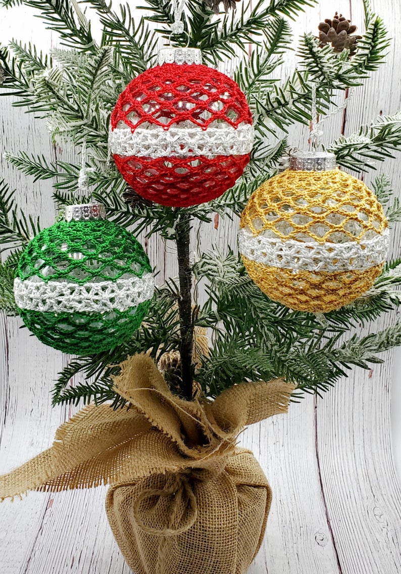 Classic Christmas Ornament PDF Crochet Pattern