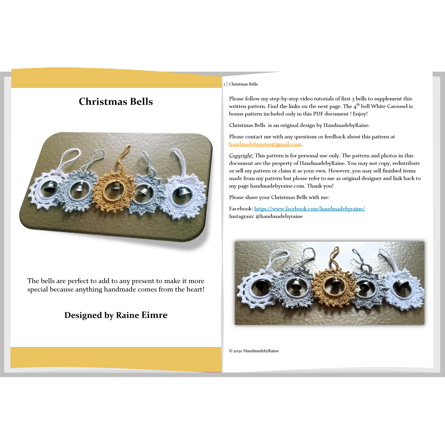 Christmas Bells PDF Crochet Pattern