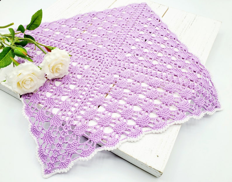 Square Lace Doily PDF Crochet Pattern