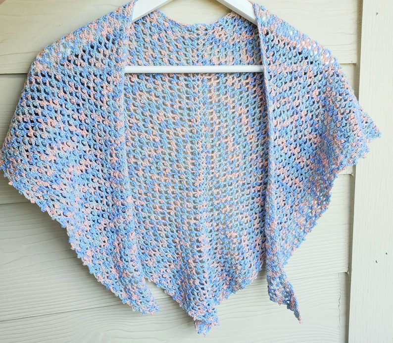 Picot Mesh Shawl PDF Crochet Pattern