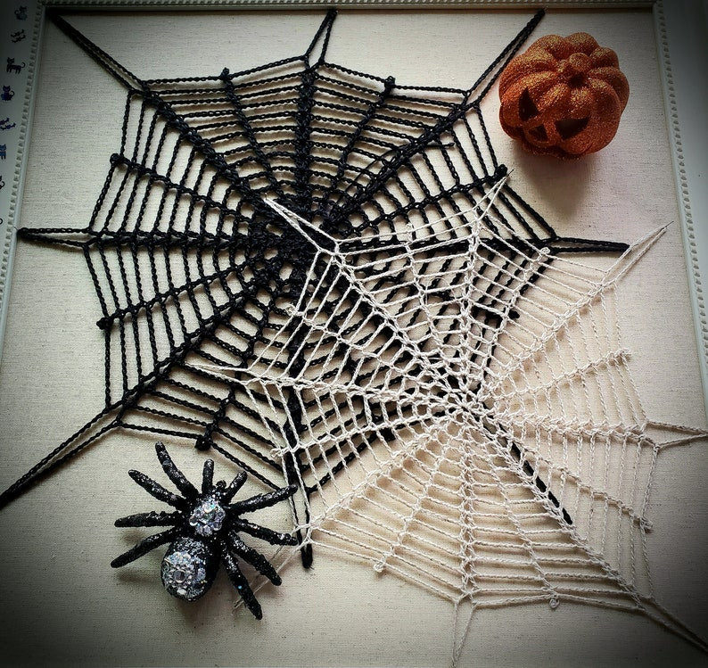 Halloween Spiderweb PDF Crochet Pattern