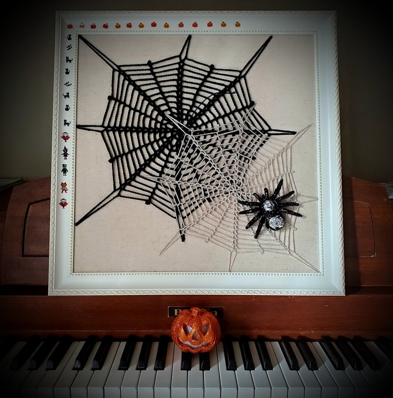 Halloween Spiderweb PDF Crochet Pattern