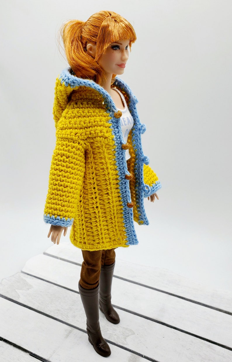 Barbie Raincoat and Umbrella PDF Crochet Pattern