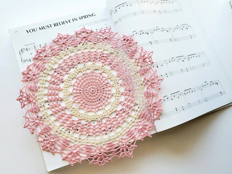 Cherry Blossom Doily PDF Crochet Pattern