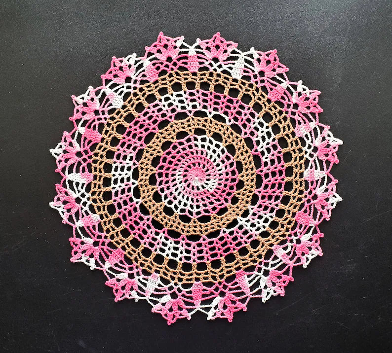 Cherry Blossom Doily PDF Crochet Pattern